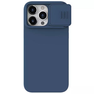 iPhone 15 Nillkin CamShield Silky Magnetic Silicone Case Cover (Blue)