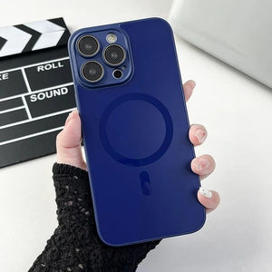 iPhone Candy Color Matte Finish Camera Lens Protection Magsafe Case Cover