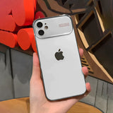 iPhone 15 Series Luxury Backplane Glass Chromatic Lens Shield Case Cover