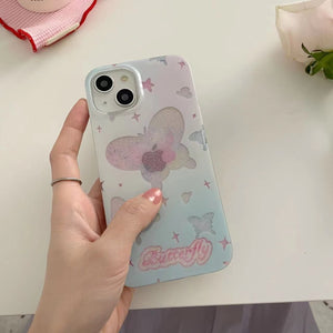 iPhone Fancy Butterfly Glitter Design Case Cover