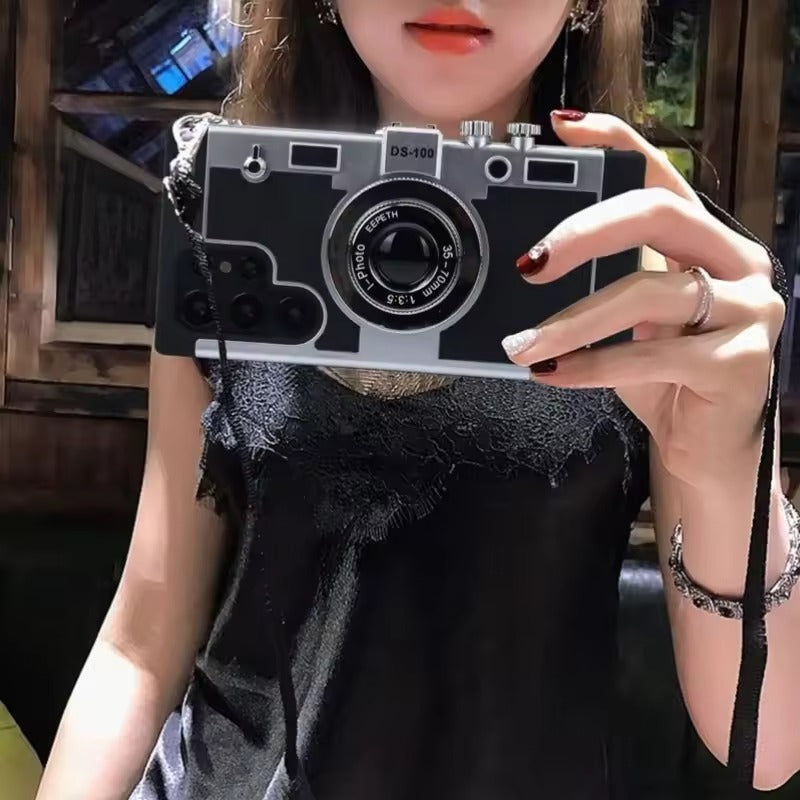 3D Retro Vintage Camera Case Cover For Samsung Phone