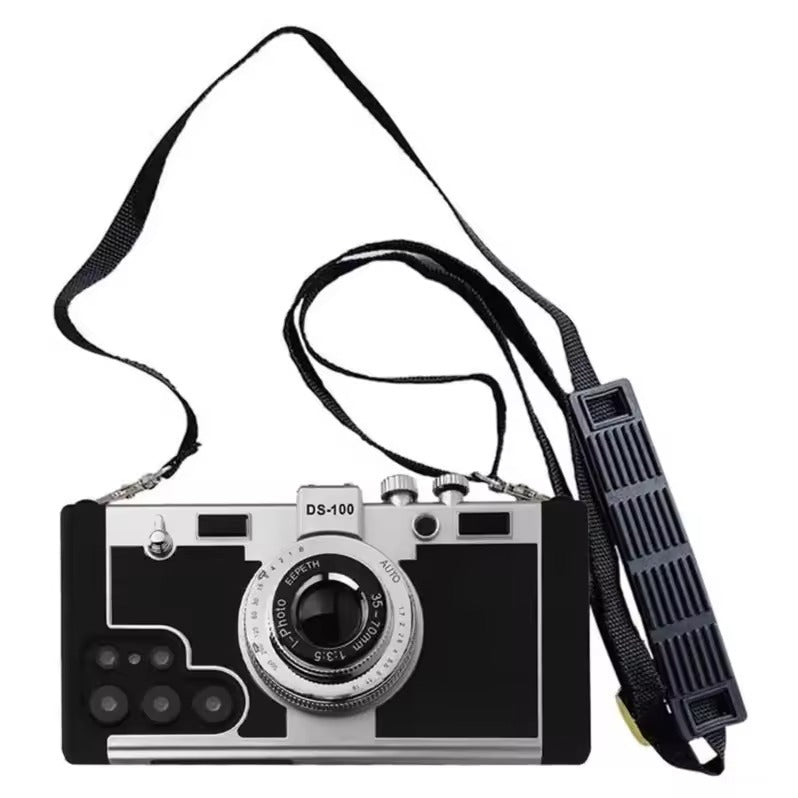 3D Retro Vintage Camera Case Cover For Samsung Phone