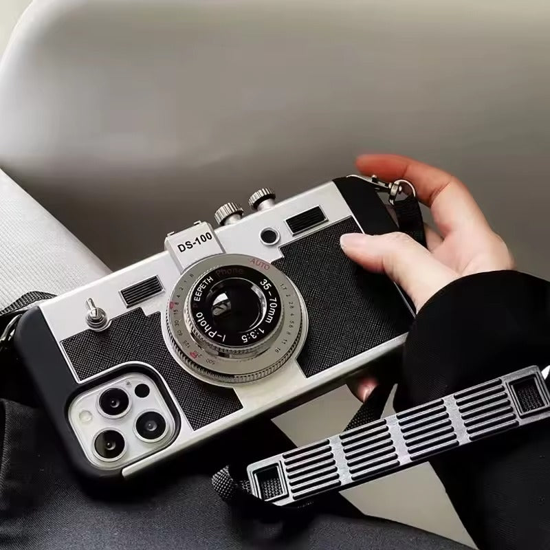 3D Retro Vintage Camera Case Cover For iPhone