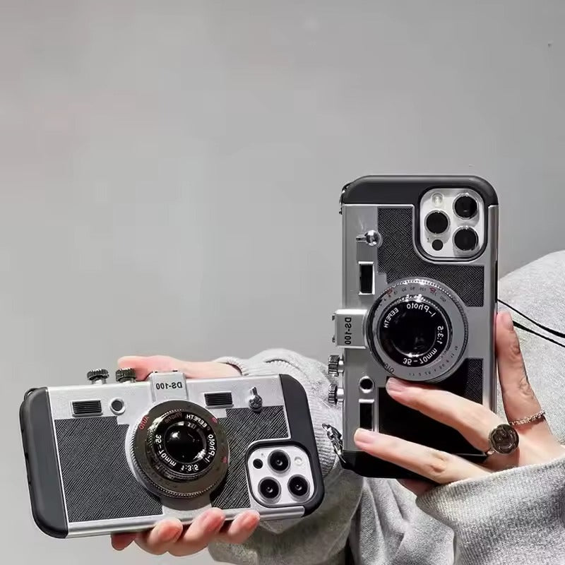 3D Retro Vintage Camera Case Cover For iPhone