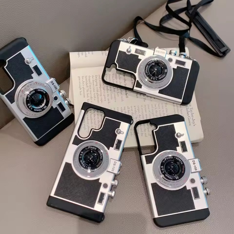 3D Retro Vintage Camera Case Cover For Samsung Phone
