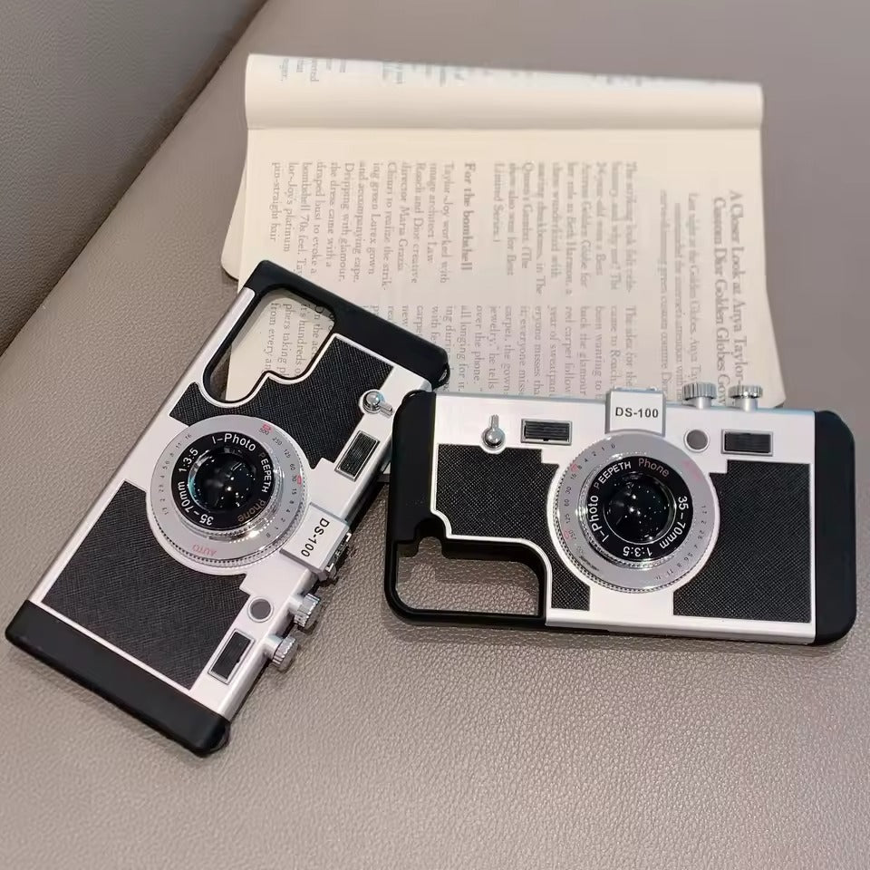 3D Retro Vintage Camera Case Cover For Samsung Phone