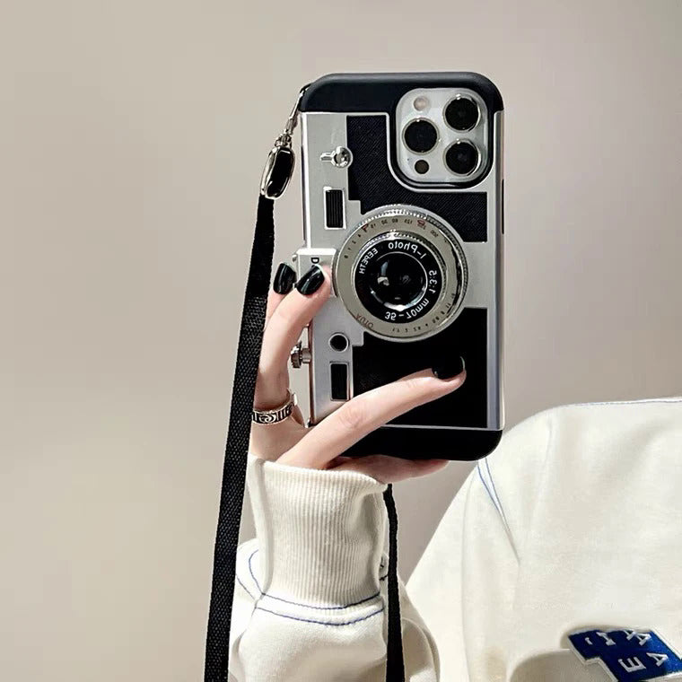3D Retro Vintage Camera Case Cover For iPhone