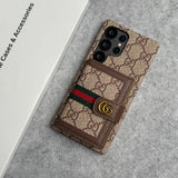 Luxury Brand GG Wallet Case Cover For Samsung Phone