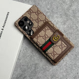 Luxury Brand GG Wallet Case Cover For Samsung Phone