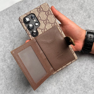 Luxury Brand GG Wallet Case Cover For Samsung Phone