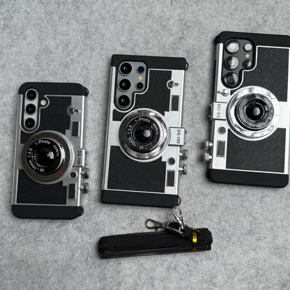 3D Retro Vintage Camera Case Cover For Samsung Phone