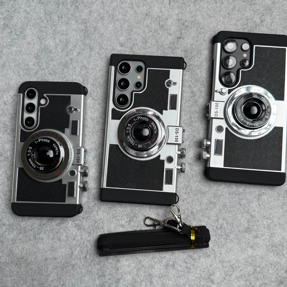3D Retro Vintage Camera Case Cover For Samsung Phone