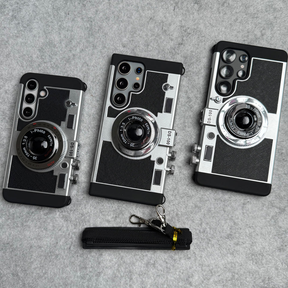 3D Retro Vintage Camera Case Cover For Samsung Phone