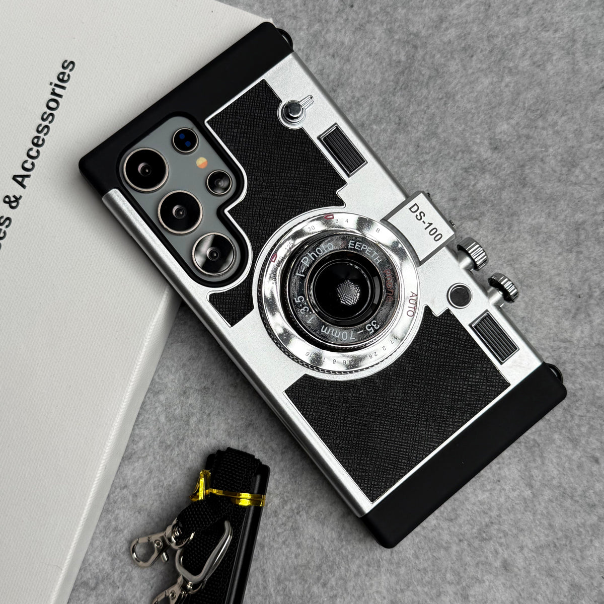 3D Retro Vintage Camera Case Cover For Samsung Phone