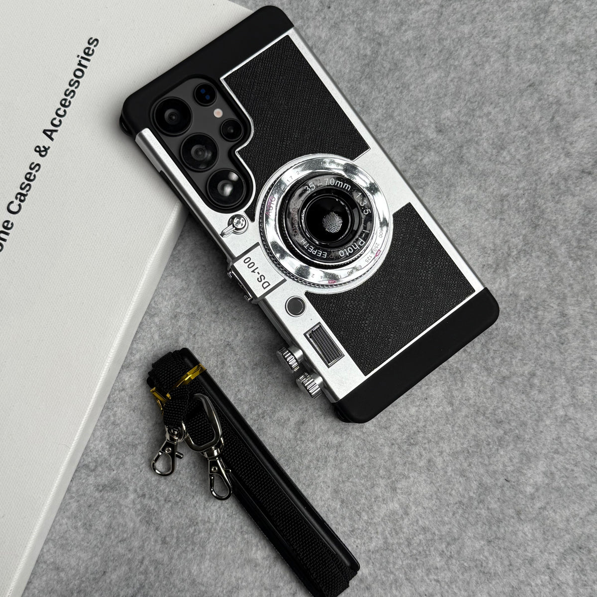 3D Retro Vintage Camera Case Cover For Samsung Phone