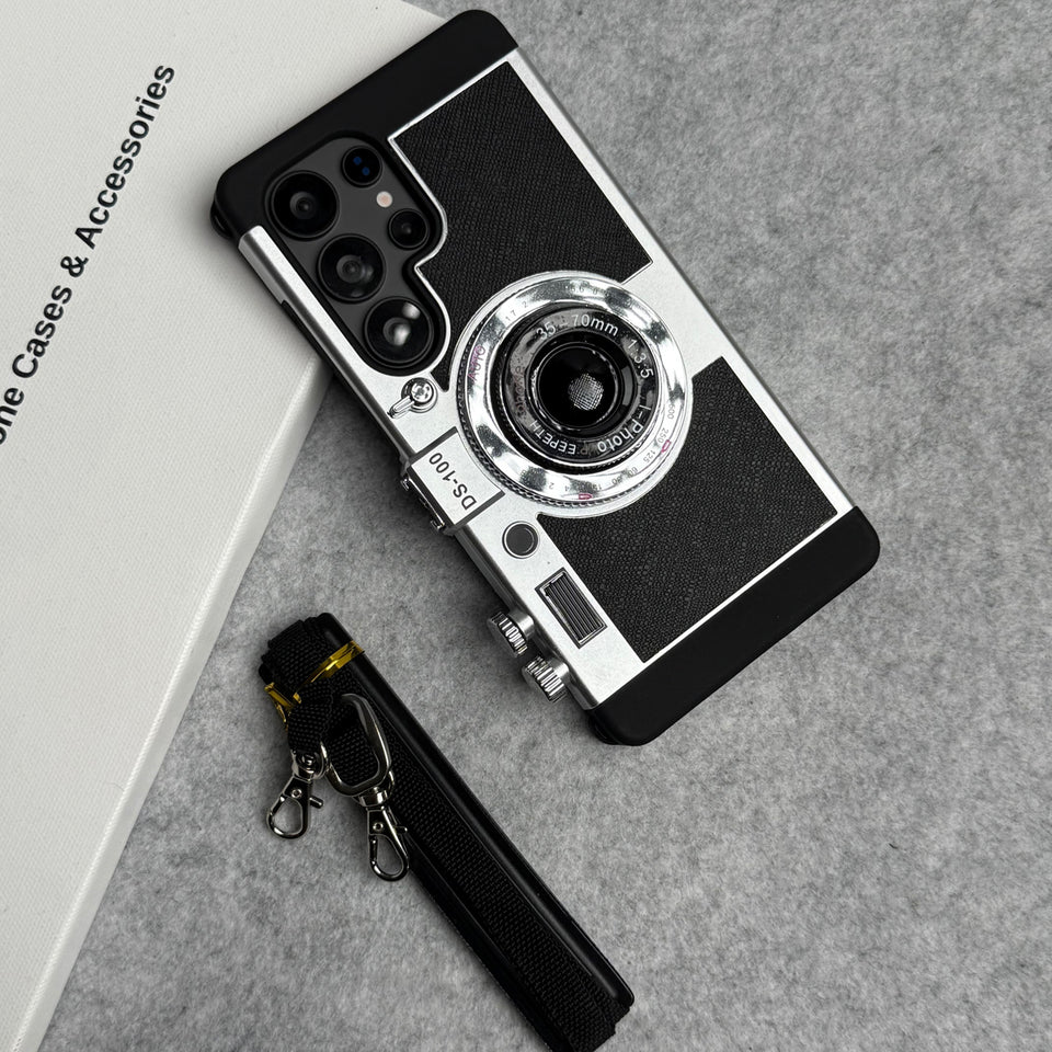 3D Retro Vintage Camera Case Cover For Samsung Phone