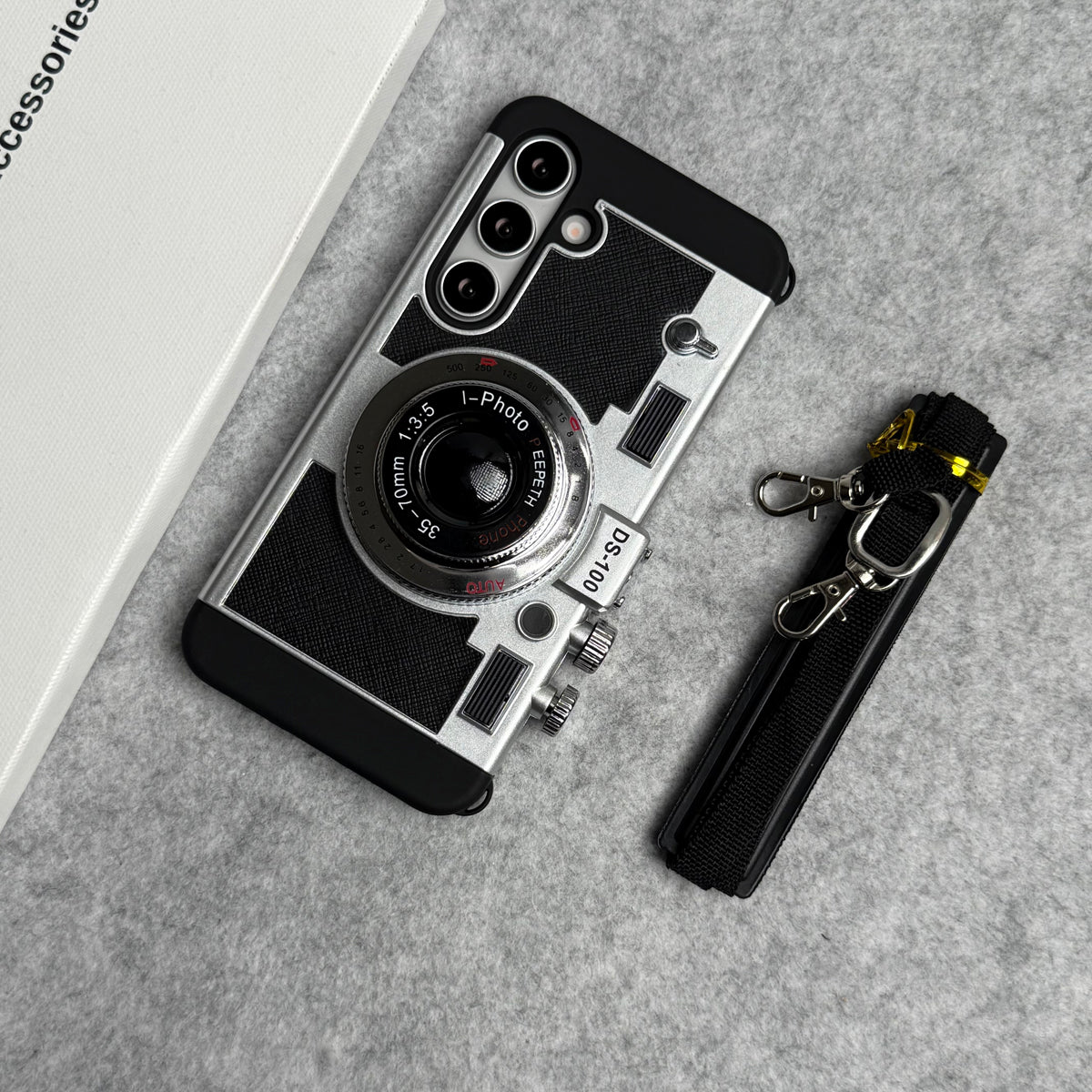 3D Retro Vintage Camera Case Cover For Samsung Phone