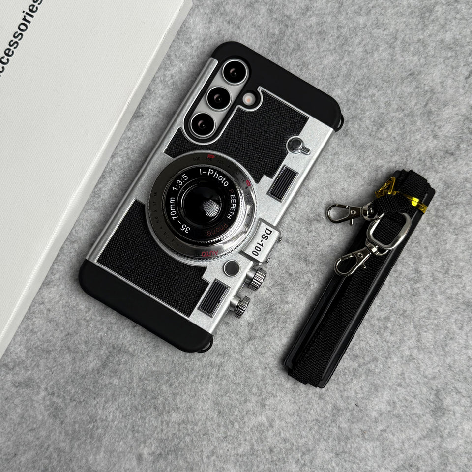 3D Retro Vintage Camera Case Cover For Samsung Phone