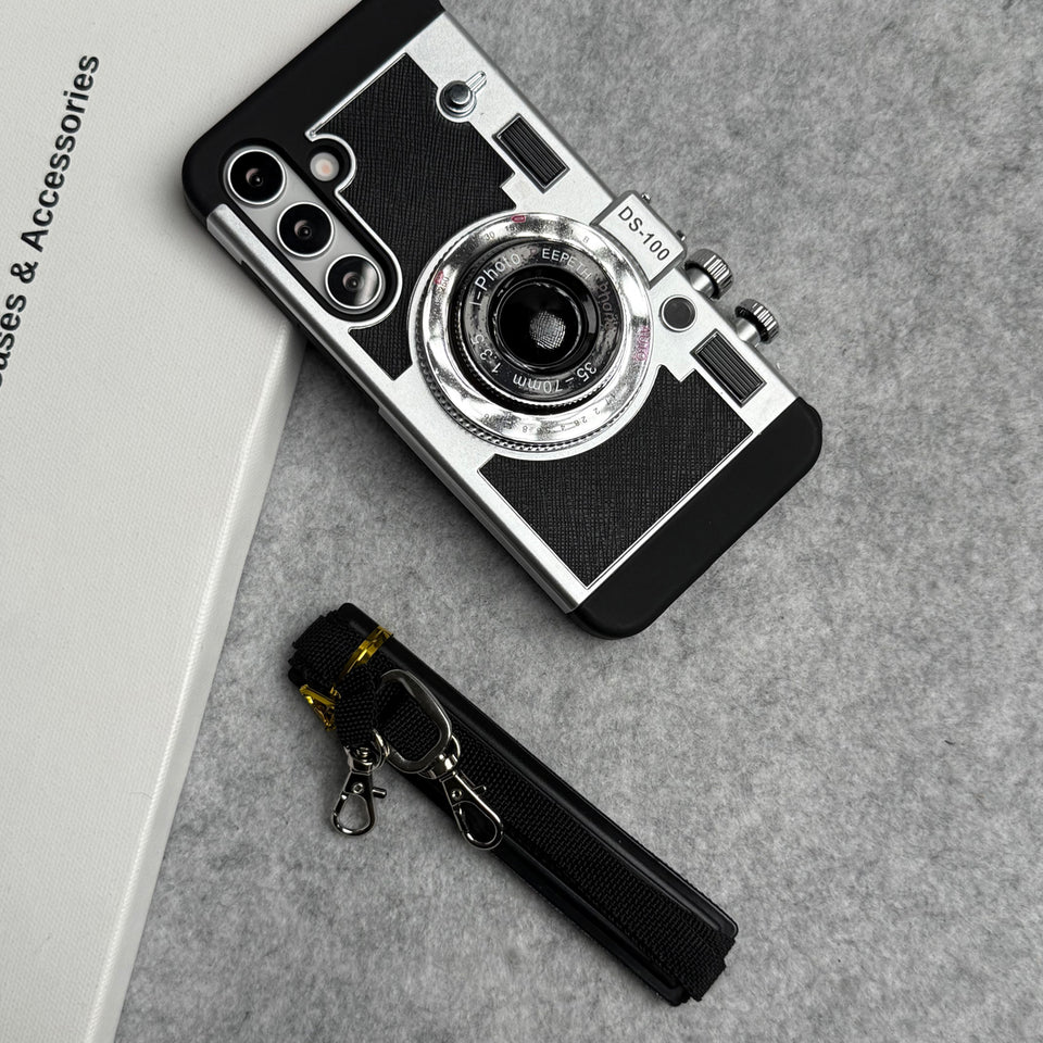 3D Retro Vintage Camera Case Cover For Samsung Phone