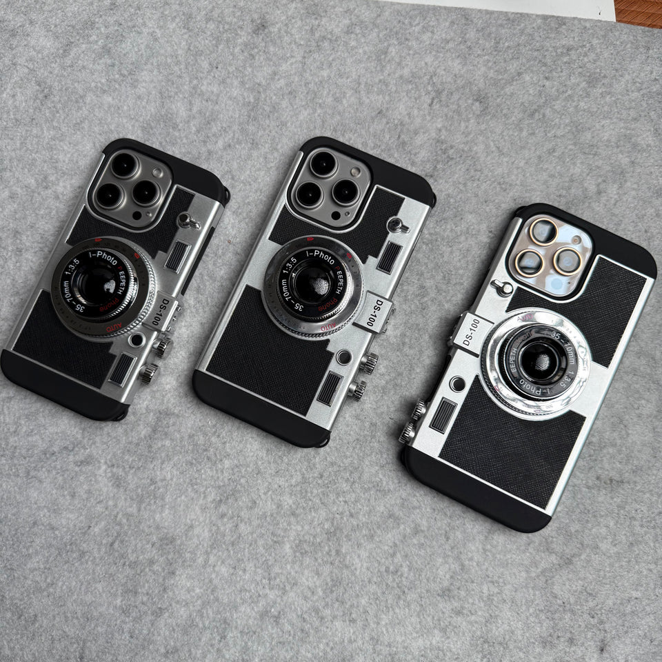 3D Retro Vintage Camera Case Cover For iPhone