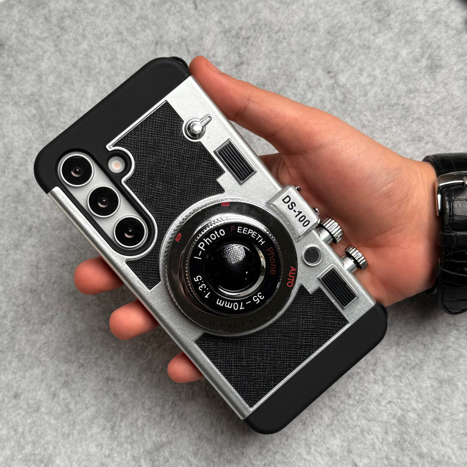 3D Retro Vintage Camera Case Cover For Samsung Phone