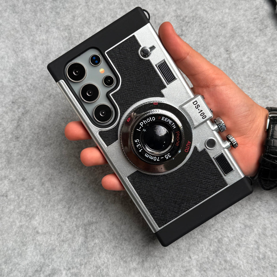 3D Retro Vintage Camera Case Cover For Samsung Phone