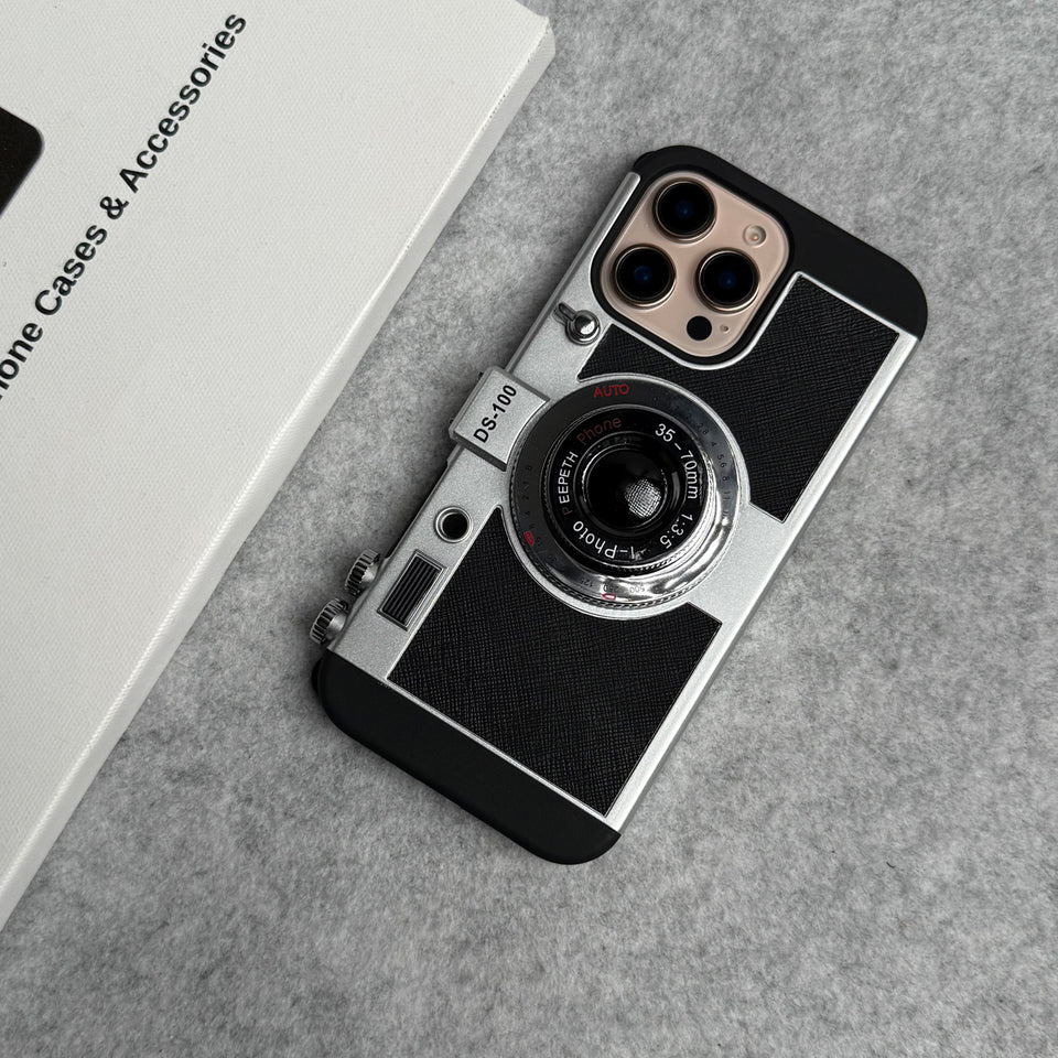3D Retro Vintage Camera Case Cover For iPhone
