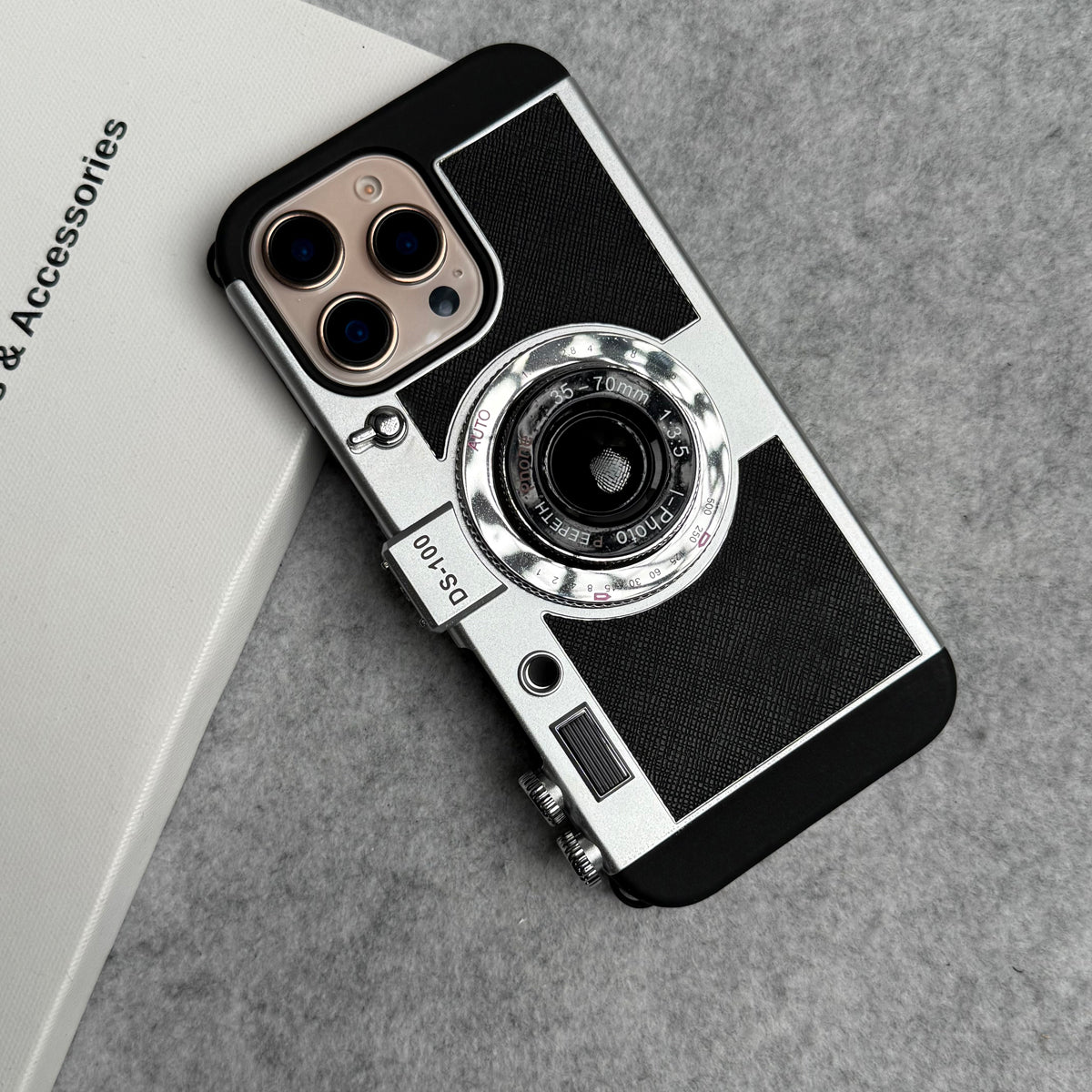 3D Retro Vintage Camera Case Cover For iPhone