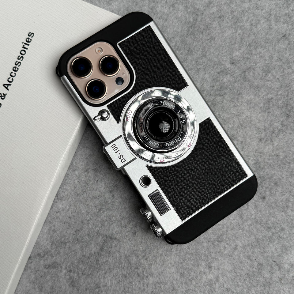 3D Retro Vintage Camera Case Cover For iPhone