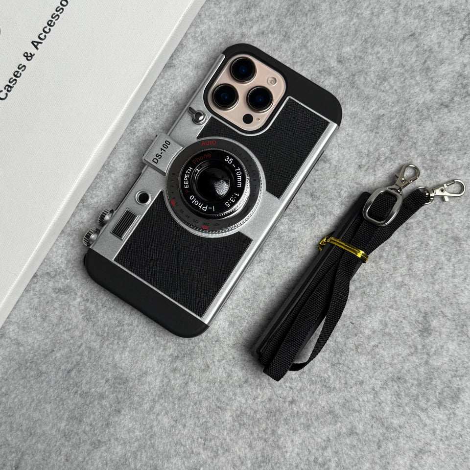 3D Retro Vintage Camera Case Cover For iPhone