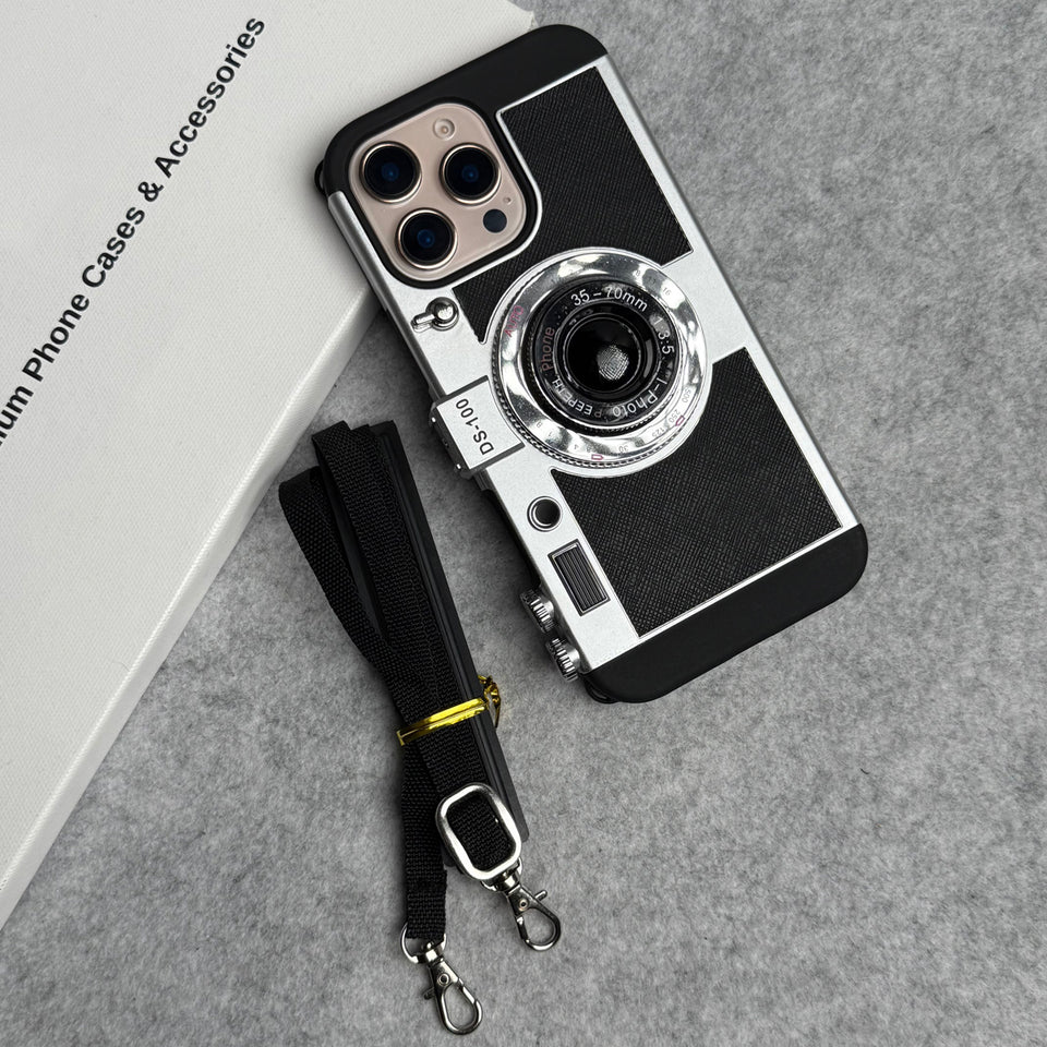 3D Retro Vintage Camera Case Cover For iPhone