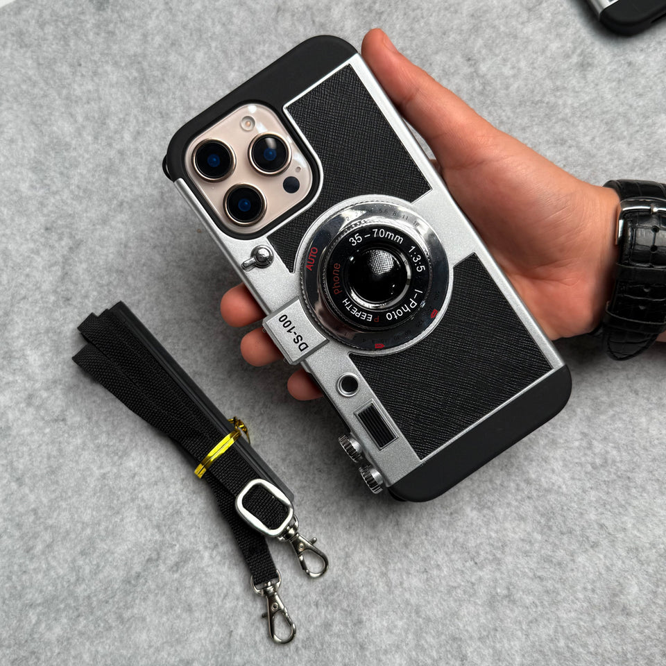 3D Retro Vintage Camera Case Cover For iPhone