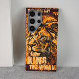 Samsung Galaxy Ultra Series Carbon Fiber Texture Tiger Lion Design Hard Pc MagSafe Case Cover