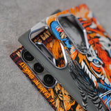 Samsung Galaxy Ultra Series Carbon Fiber Texture Tiger Lion Design Hard Pc MagSafe Case Cover