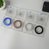 Samsung Galaxy Z Flip 7 Crystal Clear Case with 360° Rotating Stand & Front Glass Protection