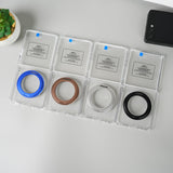 Samsung Galaxy Z Flip 7 Crystal Clear Case with 360° Rotating Stand & Front Glass Protection