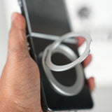 Samsung Galaxy Z Flip 7 Crystal Clear Case with 360° Rotating Stand & Front Glass Protection