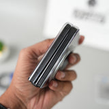 Samsung Galaxy Z Flip 7 Crystal Clear Case with 360° Rotating Stand & Front Glass Protection