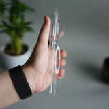 Galaxy S25 Ultra Metal Camera Ring Crystal Clear Shell Case | Shockproof Slim Cover