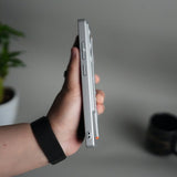 Galaxy S25 Ultra Case with Band Holder & Kickstand | Shockproof Luxury Back Cover | SILVER