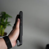 Galaxy S25 Ultra Case with Band Holder & Kickstand | Shockproof Luxury Back Cover | BLACK