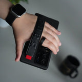 Galaxy S25 Ultra Case with Band Holder & Kickstand | Shockproof Luxury Back Cover | BLACK