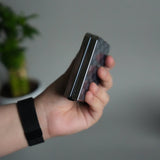 Galaxy Z Flip 7 Luxury Glossy Checks Designer Glass Case | Gold Frame Cover with Front Glass