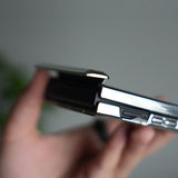 Galaxy Z Flip 7 Chrome Plated Clear Glass Case | Luxury Transparent Cover with Hinge Protection