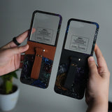 Samsung Galaxy Z Flip 7 3D Flower Design Cover With Front Screen Protection Glass