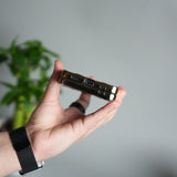 Galaxy Z Flip 7 Chrome Leopard Case | Luxury Transparent Back with Gold Frame