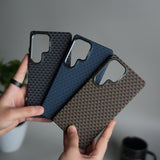Galaxy S25 Ultra Houndstooth Pattern Case | Slim Hard Back Cover | Matte Finish Protective Case with MagSafe