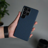 Galaxy S25 Ultra Houndstooth Pattern Case | Slim Hard Back Cover | Matte Finish Protective Case with MagSafe