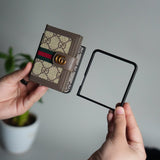 Galaxy Z Flip 7 Luxury Brand GG Wallet Case Cover