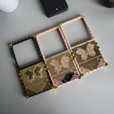 Galaxy Z Flip 7 Luxury Butterfly Case | Trunk Frame Cover with 3D Butterfly | Premium Limited Edition Design